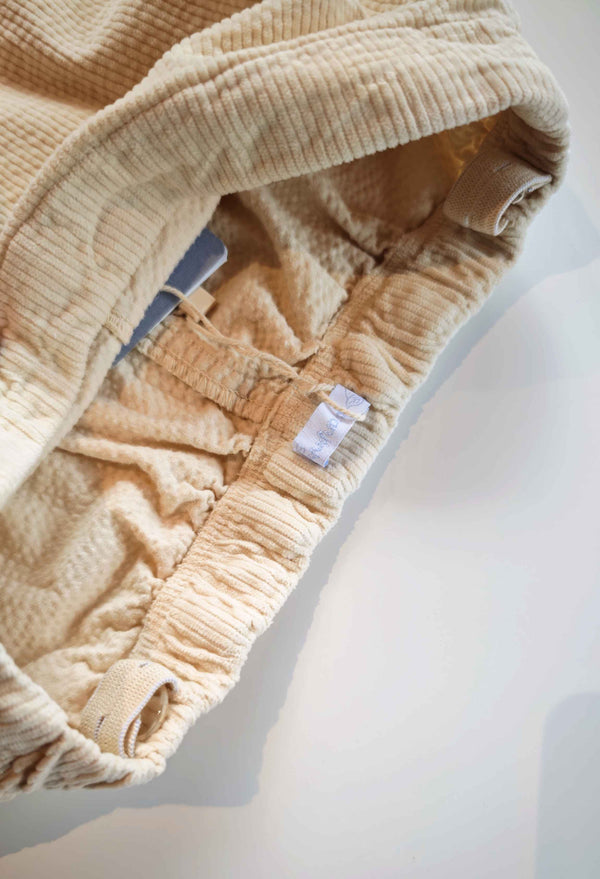 LARANJINHA Pantaloncini-pantalone in velluto a coste BEIGE I5724