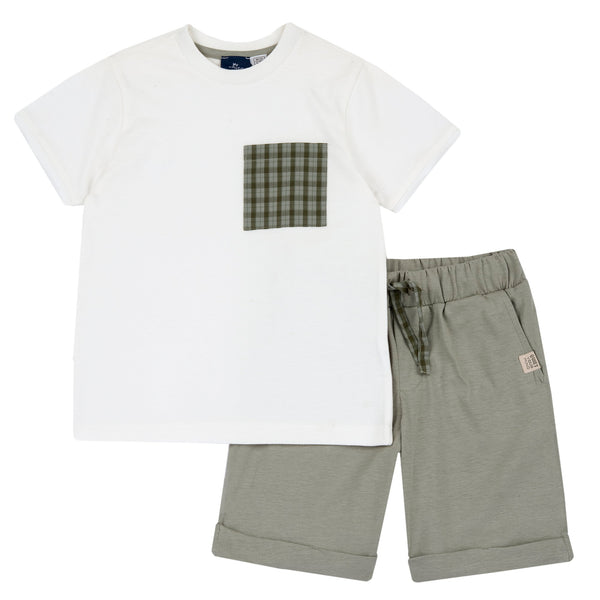 CHICCO COMPLETO MAGLIA MEZZA MANICA E PANTALONI CORTI