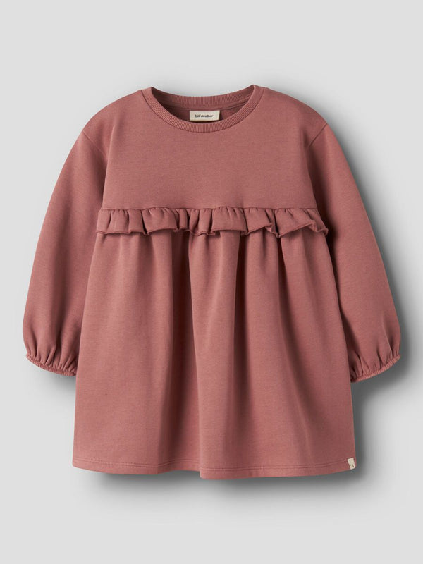 LIL ATELIER ABITO FELPA WITHERED ROSE
