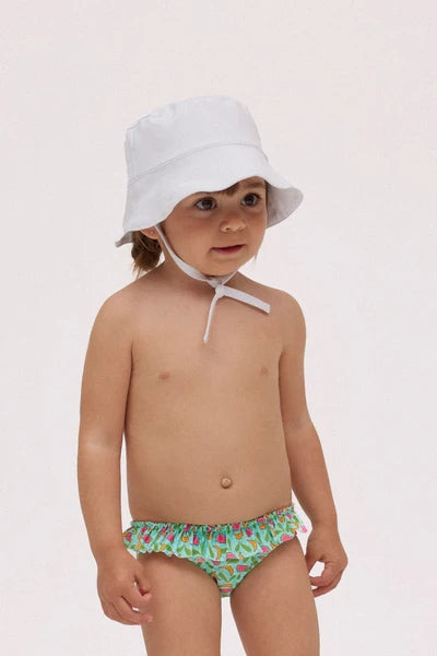 YSABEL MORA CAPPELLO SPIAGGIA ONDULATO BIANCO