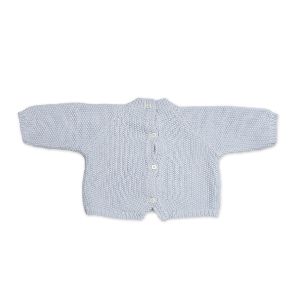 PASITO A PASITO SET MAGLIA IN TRICOT + CULOTTE + BODY BAMBULA AZZURRO 0-1 MESE