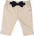 CHICCO PANTALONI LUNGHI BEIGE CON FIOCCO BLU