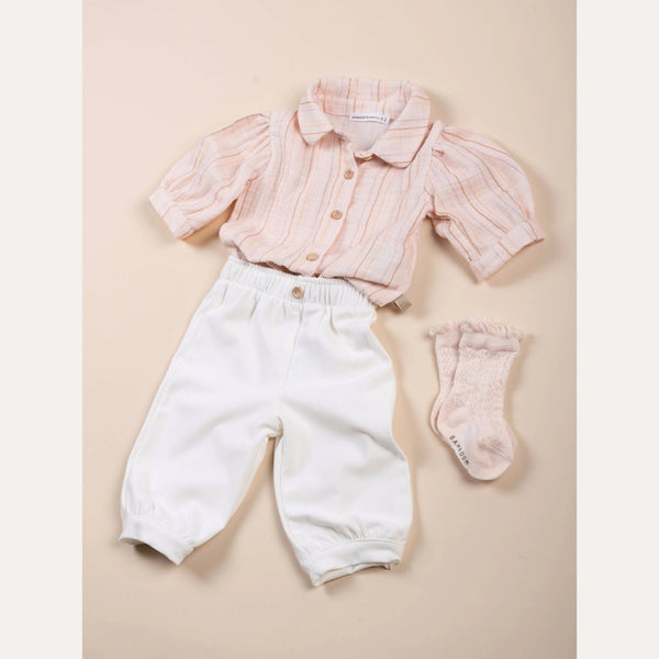 BAMBOOM PANTALONE A PALLONCINO OFFWHITE 1139