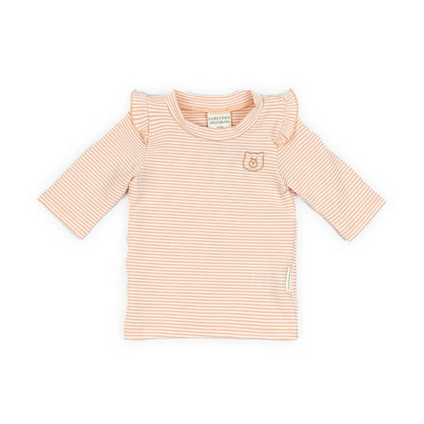BAMBOOM T-shirt Mare Maniche 3/4 UV50+ - BimbA - PINK STRIPES BEAR 435