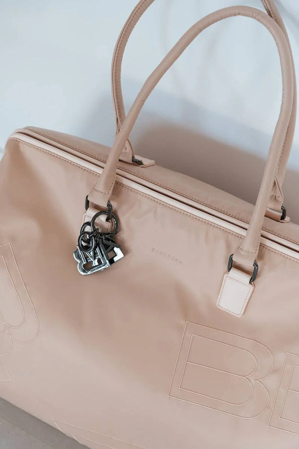 Weekend Bag in recycled Eco-Leather -Waterproof Inner - zip closure -with hangers - changing mat included -40 x 55 x 35cm