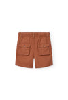 BOBOLI BERMUDA LINO MARRONI