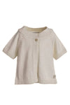 BAMBOOM CARDIGAN MANICHE CORTE SAND