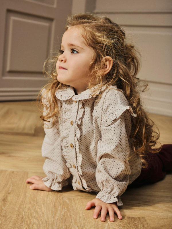 LIL ATELIER CAMICIA PASTEL PARCHMENT