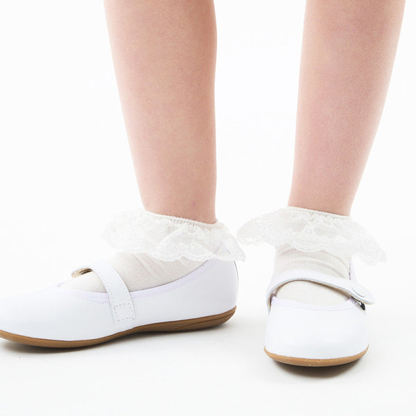 CONDOR CALZINO CORTO CON PIZZO LATTE