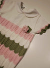 MARLù EK1815 PAGLIACCETTO FILO VANIGLIA ROSA PESCO VERDE OLIVA