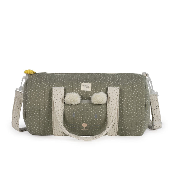 WALKING MUM WEEKEND BAG MOUSE POPPY MOSS