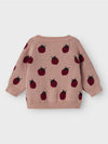 LIL ATELIER CARDIGAN MISTY ROSE