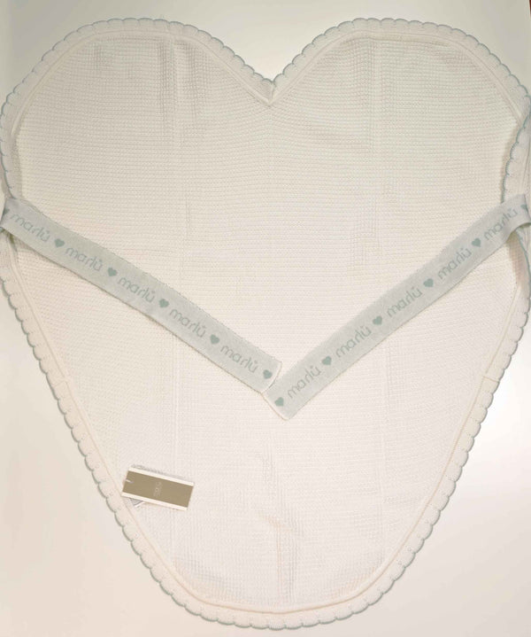 MARLù EKCUORE COPERTA FILO VANIGLIA/VERDE SALVIA