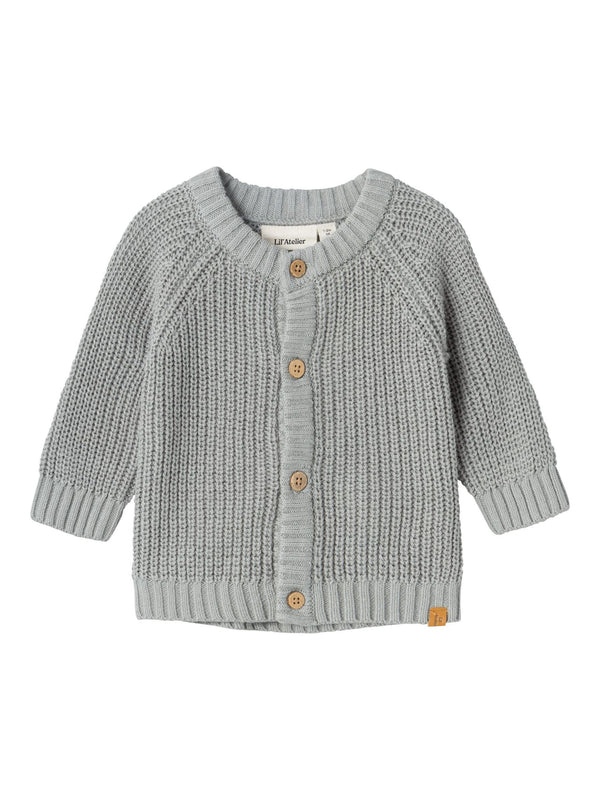 LIL ATELIER CARDIGAN limestone