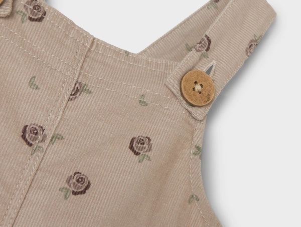 LIL ATELIER SALOPETTE GRAY MORN/FLOWER