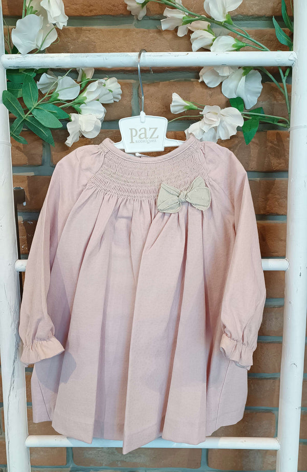 PAZ RODRIGUEZ ABITO PUNTO SMOCK ROSA PALO
