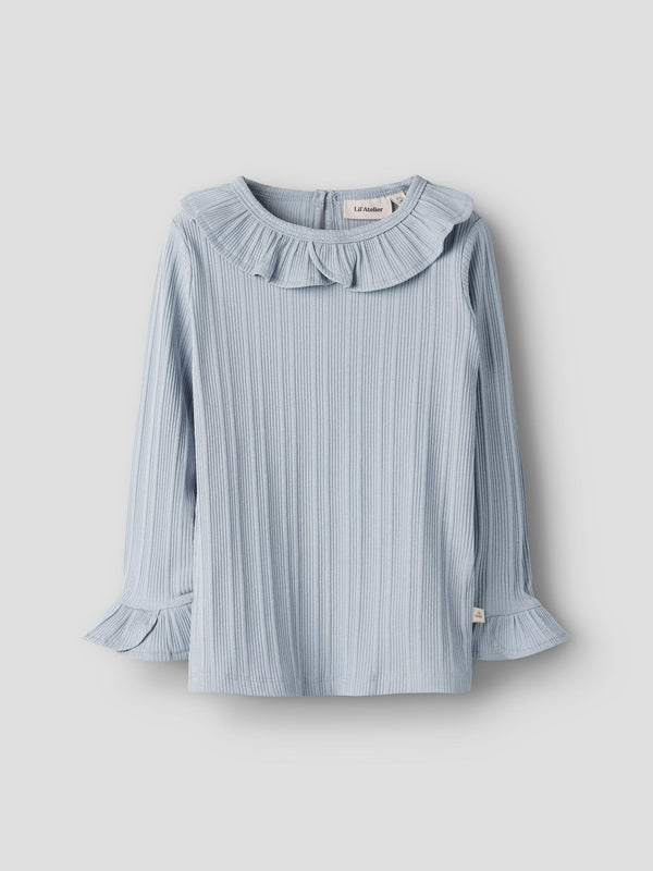 LIL ATELIER MAGLIA ZEN BLUE A COSTINE