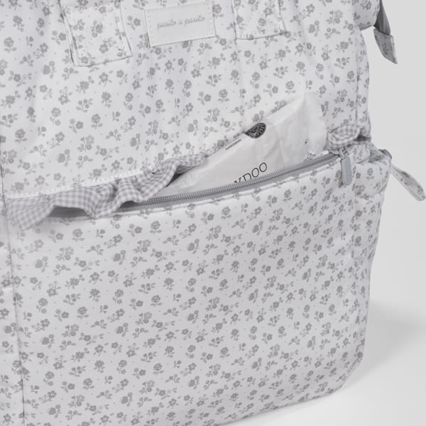 PASITO A PASITO ZAINO BLOOM FLOWER GREY