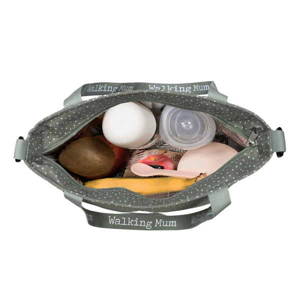 WALKING MUM Borsa Termica Pois Poppy Muschio