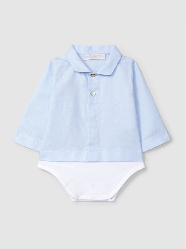 LARANJINHA CAMICIA BODY AZZURRA CI524