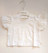 BABYGI T-SHIRT BIANCA CON MANICA SANGALLO CS83G