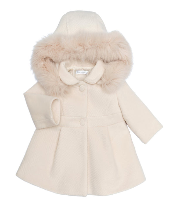 BARCELLINO CAPPOTTO CON PELLICCIA VOLPE LATTE 126417