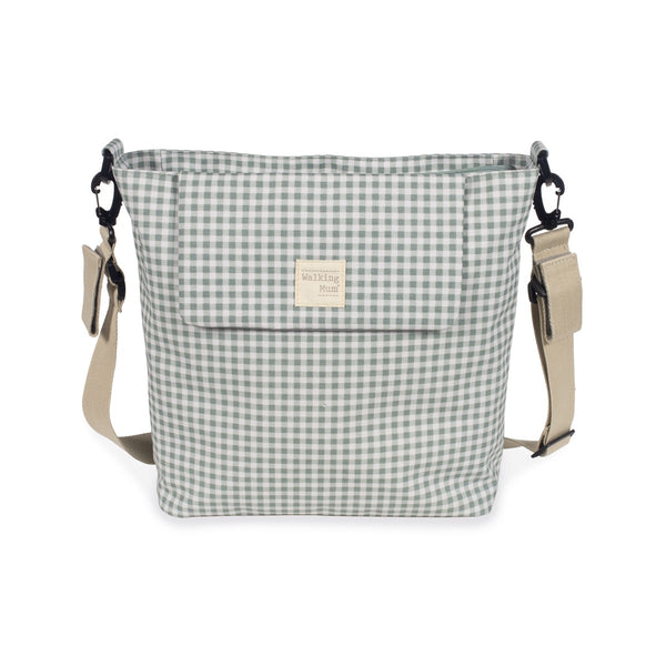 WALKING MUM I LOVE VICHY BORSA FASCIATOIO VERDE