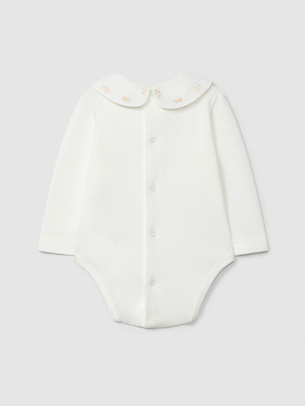 LARANJINHA BODY CON COLLETTO RICAMATOI6576M35
