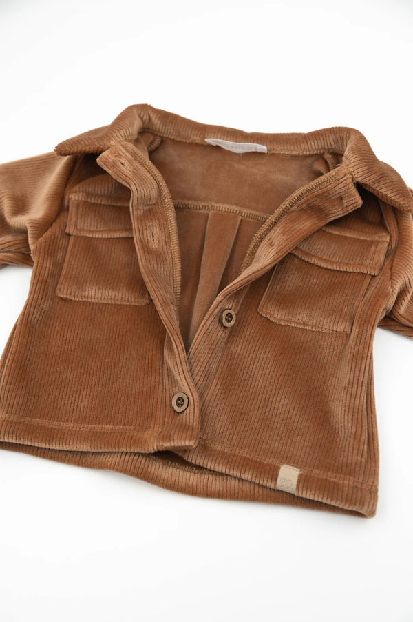 BAMBOOM Camicia Over Curderoy - TAN CAMEL 349