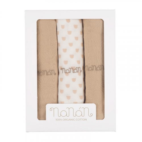 NANAN MUSSOLE 80X80 BEIGE 3PZ