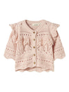 LIL ATELIER CARDIGAN TRAFORATO ROSA