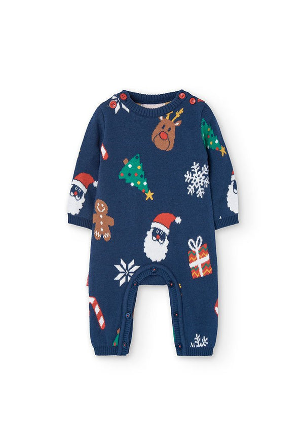 BOBOLI Tutina tricot per neonati NATALIZIA