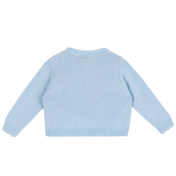 CHICCO CARDIGAN AZZURRO CHIARO FILO DI COTONE