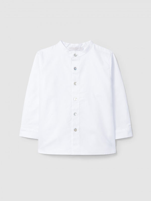 LARANJINHA CAMICIABIANCA CON COLLETTO ALLA COREANA CI523