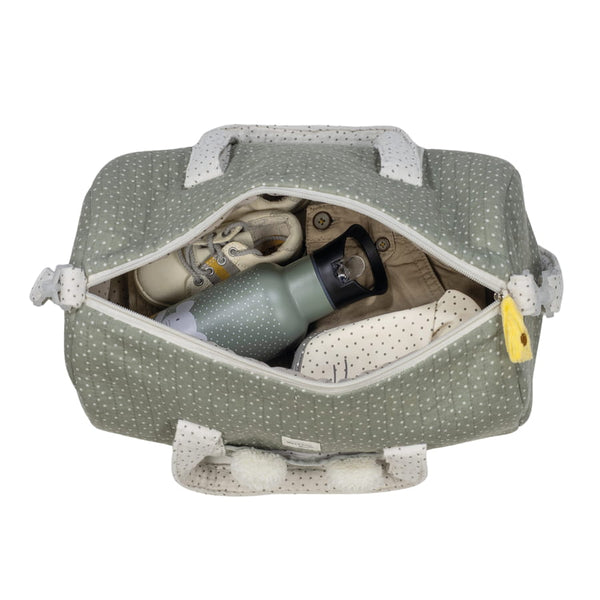 WALKING MUM WEEKEND BAG MOUSE POPPY MOSS