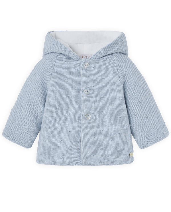 PAZ RODRIGUEZ CAPPOTTINO IN LANA AZZURRO POLVERE