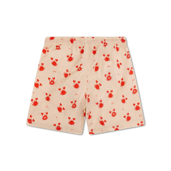 SWIMESSENTIAL Pantaloncini da bagno - Rosso/Beige - Crabby