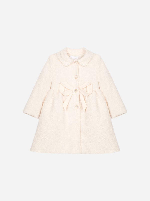 PATACHOU CAPPOTTINO BOUCLè PANNA CON FIOCCO PAP/CA4333583