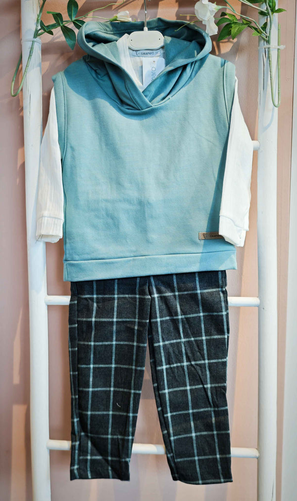 CALAMARO COMPLETO 3PZ PANTALONE +CAMICIA+GILET 11231