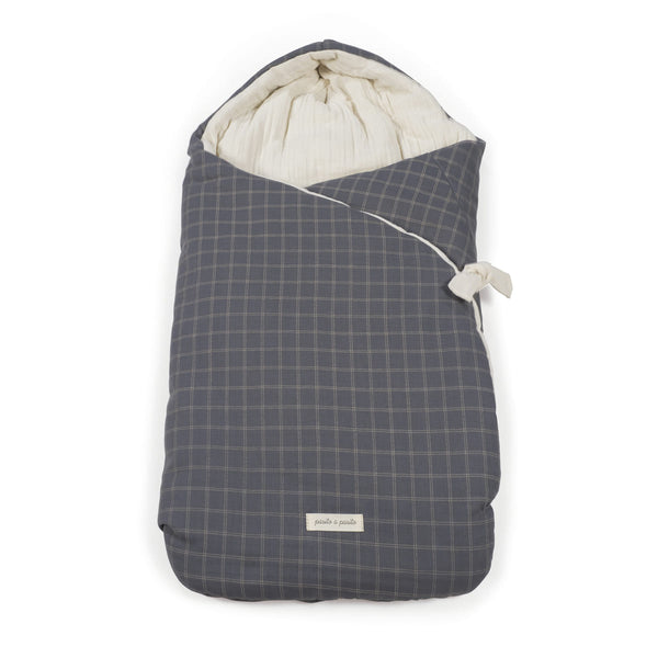 PASITO A PASITO Sacco Nanna con cappuccio Tartan