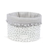 PASITO A PASITO CESTINO ORGANIZER HOME LITTLE BLOOM FIORI GRIGIO