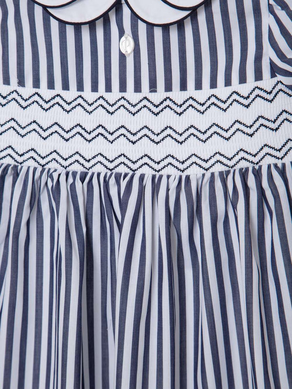 PATACHOU ABITO IN POPELINE BLU NAVY
