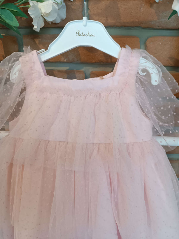 PATACHOU ABITO IN TULLE ROSA