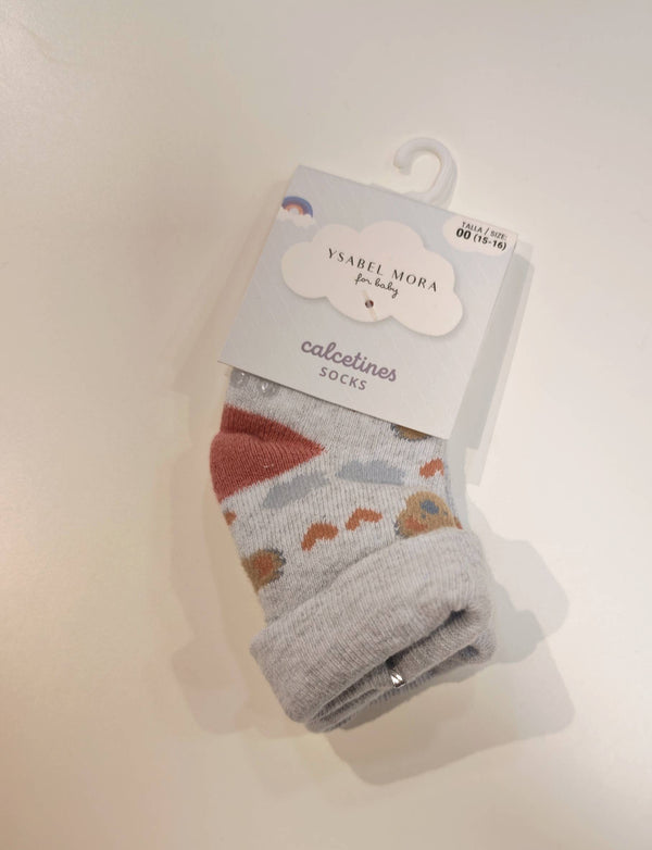 YSABEL MORA CALZINI ANTISCIVOLO GRIGIO CON KOALA52875