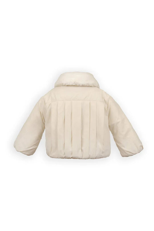 BAMBOOM GIACCA BIMBA CON COLLETTO WARM WHITE