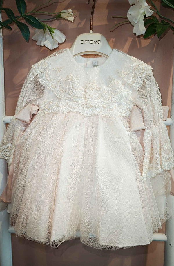 AMAYA ABITO TULLE E PIZZO ROSA 190007