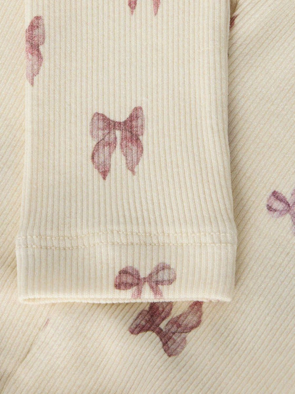 LIL ATELIER COMPLETO BODY+LEGGINGS TURTLEDOVE/BOW