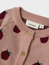 LIL ATELIER CARDIGAN MISTY ROSE