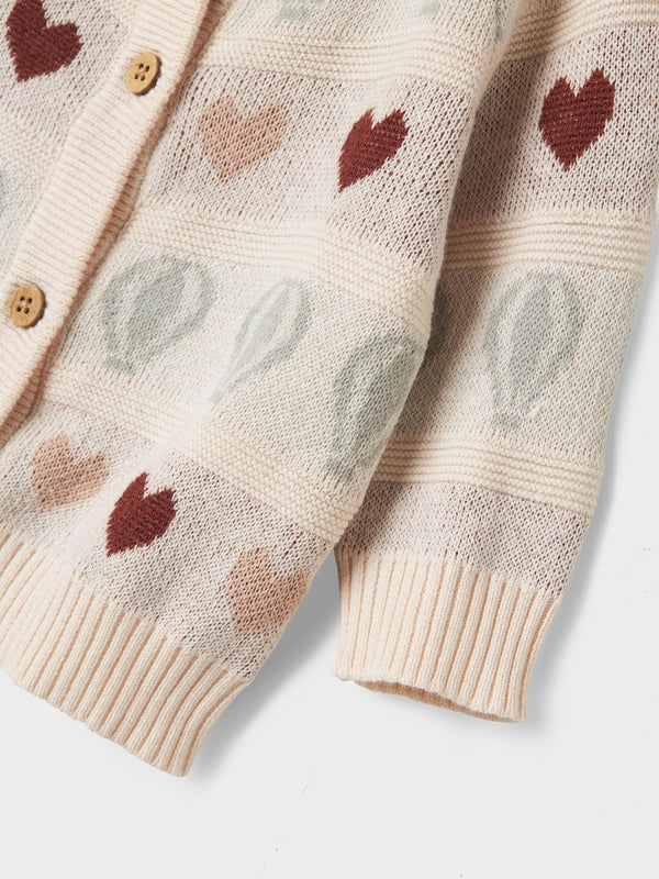 LIL ATELIER CARDIGAN PASTEL PARCHMENT