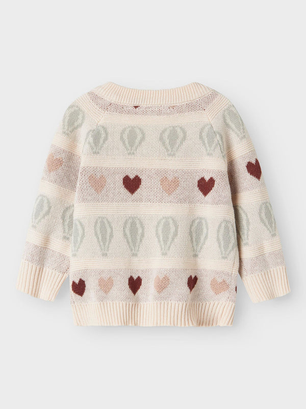 LIL ATELIER CARDIGAN PASTEL PARCHMENT